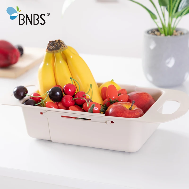 BNBS المطبخ تخزين تجفيف رف قابل للتعديل منظم منزلي الفاكهة الخضار طبق غسل حامل أطباق الرف رفوف تجفيف