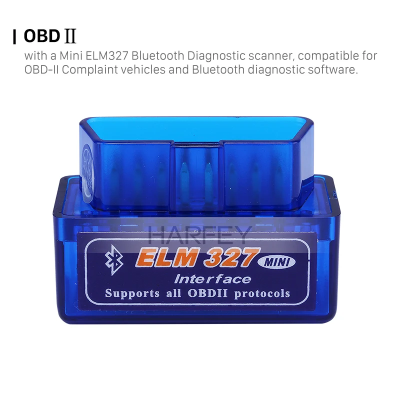 Считыватель кодов Harfey Mini ELM327 V1.5 OBD OBD2 Bluetooth диагностический Автомобильный сканер