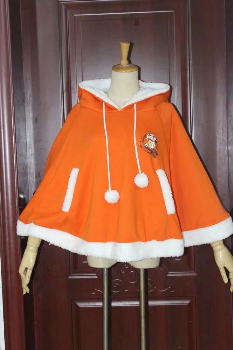 Оранжевое пальто с капюшоном Himouto! Косплей дома Умару Cos унисекс повседневная