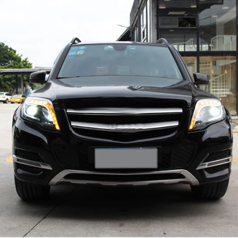 ROADOT фары в сборе для Mercedes Benz GLK 2012/2013/2004/2015 светодиодный HID DRLTurn сигнал Биксенон