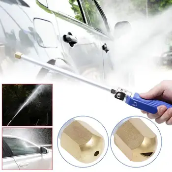 

High Pressure Water Gun Power Washer Spray Nozzle Water Hose Wand Attachment Hose Wand Nozzle Sprayer Watering Sprinkler Tool