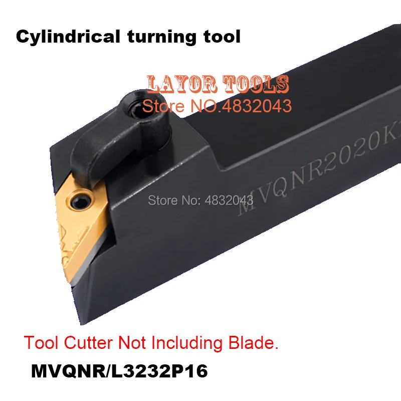 

MVQNR3232P16,Metal Lathe Cutting Tools,CNC Turning Tool,Lathe Machine Tools, External Turning Tool Type MVQNR/L 32*32*170mm