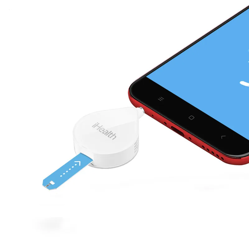 

Original Xiaomi ihealth Glucometer Cypress Chip Gluco Tester With Test Paper Android ios Home Health Care Gift
