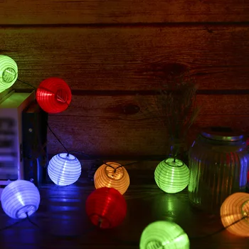 

Solar Powered Energy Lantern Design IP44 3V 1.8W 6M/19.7Ft 30 LED Copper Wire Fairy String Light Lawn Lamp Christmas Halloween