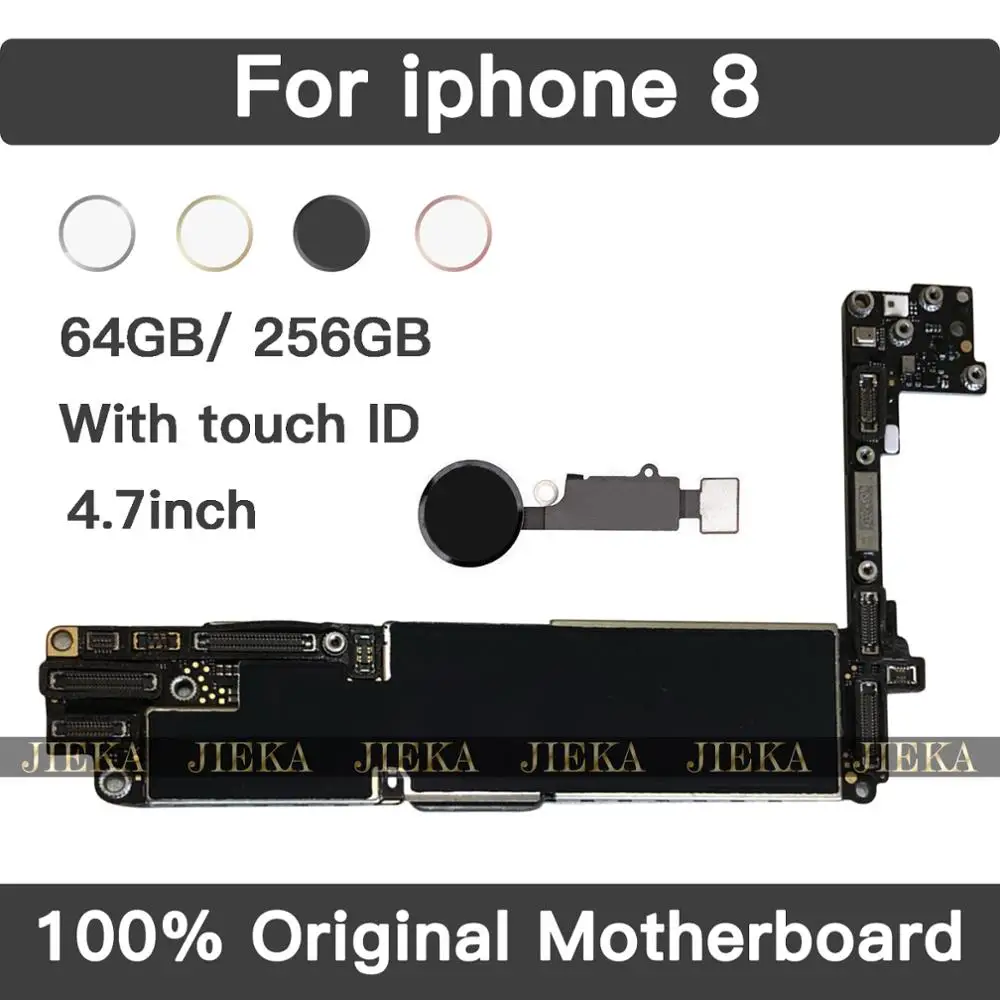 Заводская разблокированная материнская плата для iPhone 8 64 ГБ 256 4 7 дюйма