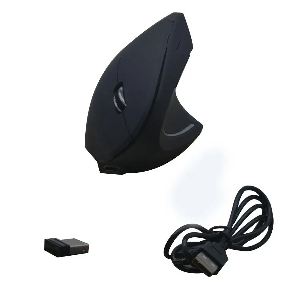 

2.4GHz Wireless Mouse Ergonomic Vertical 6 Buttons 1600 DPI for Laptop Computer