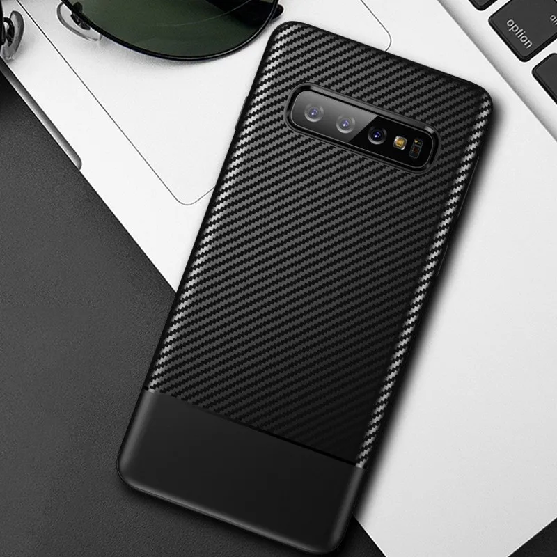 Чехол для Samsung Galaxy S9/10 Plus с защитой от отпечатков пальцев 2019 мягкий силиконовый