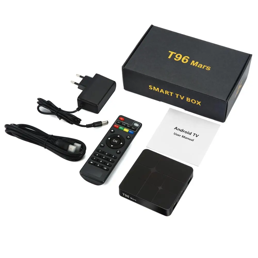 Приставка Смарт ТВ T96 Mars Android 7 1 2 + 16 ГБ S905W 4 ядра Wi Fi 4K Bluetooth DLNA HD2.0|ТВ-приставки и