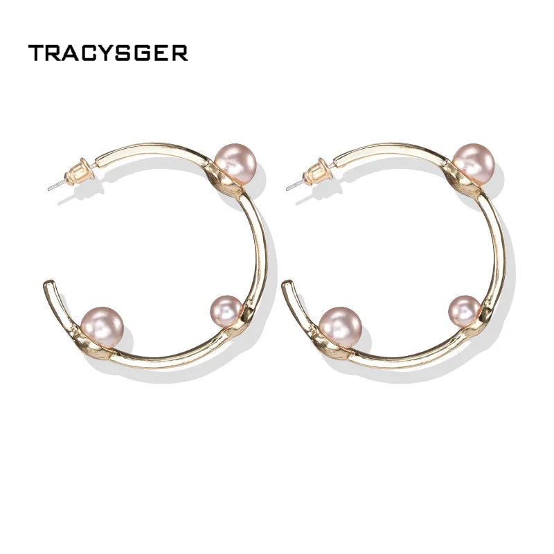 

BL-ER30259/TRACYSGER/Semicircular C Pearl Earrings