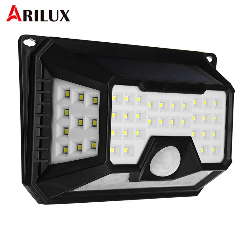 ARILUX 66 LED Солнечный Свет Водонепроницаемость 3 режима PIR датчик движения настенный