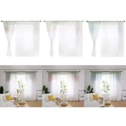 1 шт. фиолетовые тюлевые занавески с цветочным принтом для домашних окон шторы декоративные
