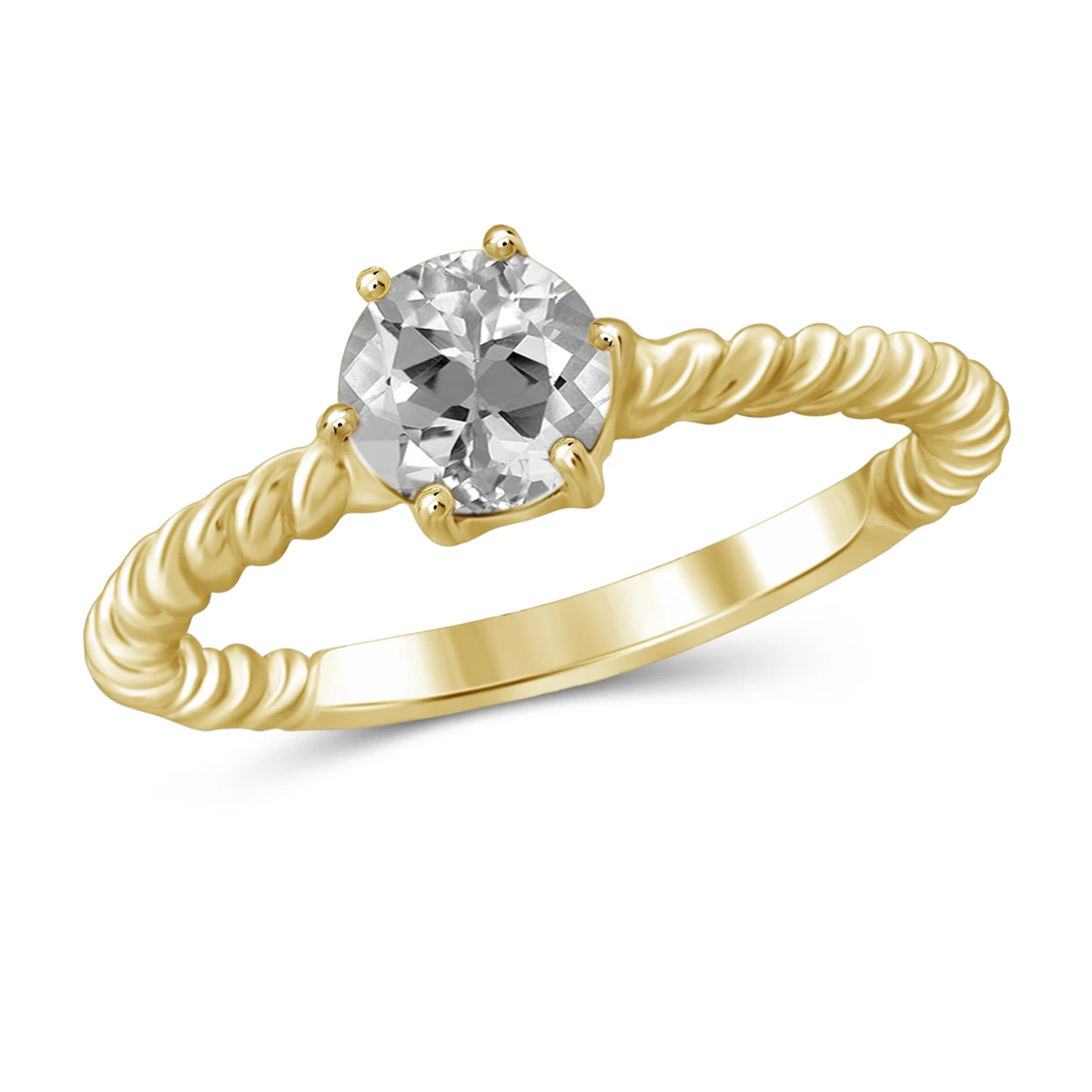 Jewelonfire 1 00 карат Т. Г. Ш. Белый синий камень золотой цвет над серебряной веревкой
