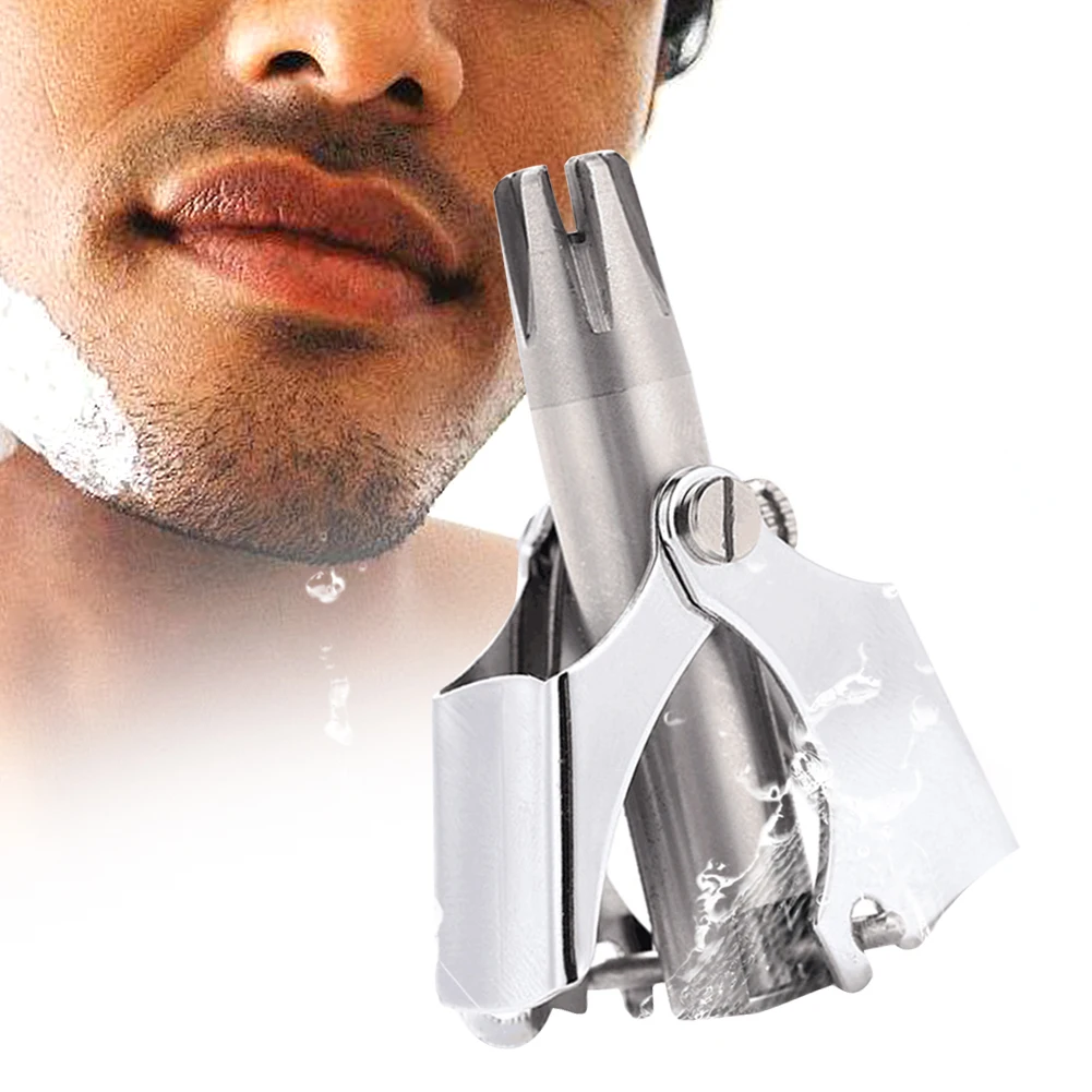 

Device Mechanical Tool Clipper Manual Removal Nose Hair Trimmer Stainless Steel Shaving Washing Portable