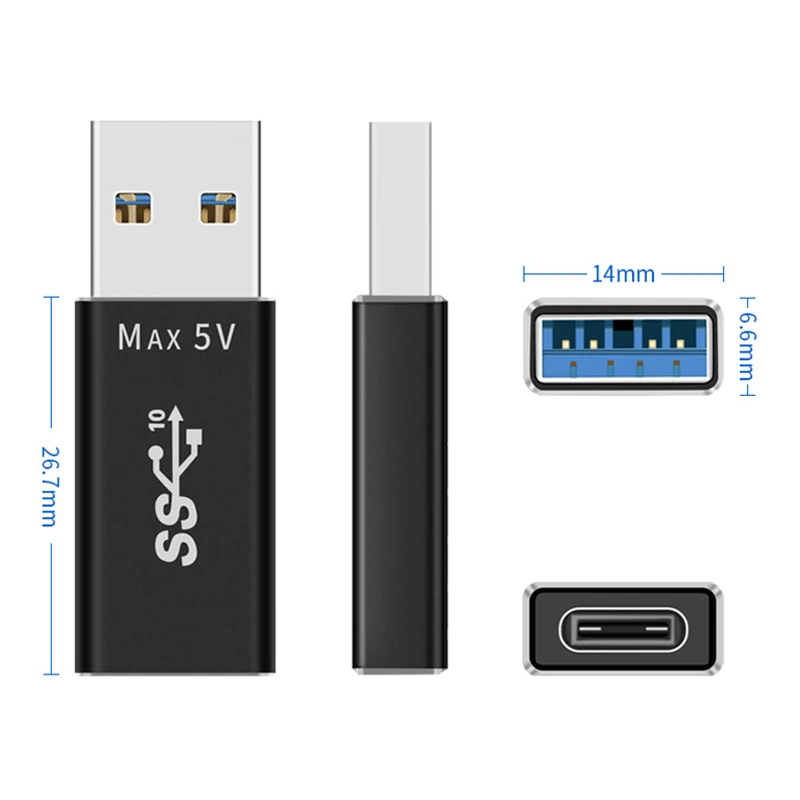 Новый Usb революции Тип C переходник с внутренней резьбой AM CF двухсторонняя USB3.1 10
