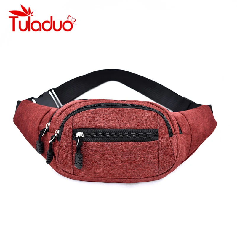 

Canvas Style Travel Waist Bag for Women Men Unisex Fanny Pack Chest Packs Money Belt Buik Tasje Belly Bags Purse Chic Pouch