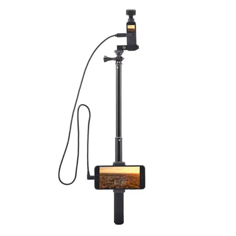 

Hot Sale Telescopic Pole Selfie Stick with Extension Module and Type-C Cable for DJI OSMO Pocket Handheld Gimbal Stabilizer