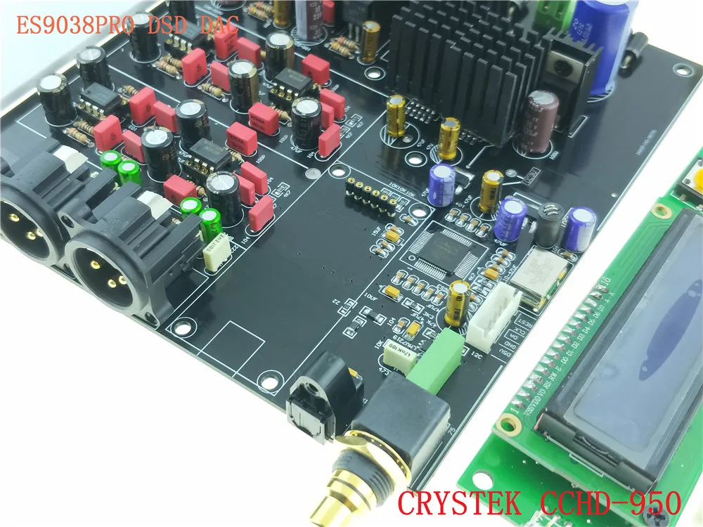 ES9038 ES9038PRO HIFI аудио DAC декодер собранная плата+ Обновление до CRYSTEK CCHD-950+ пульт дистанционного управления