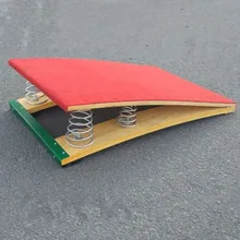 80X50 см Детские s-образные трамплин, Детские доски для гимнастики, боевые искусства, Вьетнамки с педалью, пружинная доска FT05