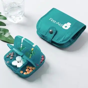 

Portable Pill Medicine Storage Box Travel Tablet Pill Case Splitter Storage Bag Organizer Medicine Box Container Holder