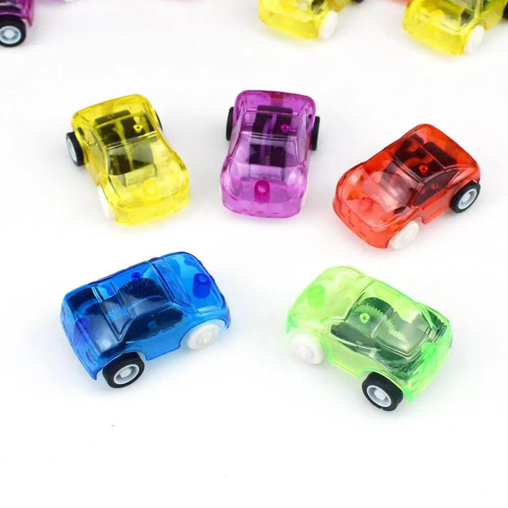 RCtown 5 pièces/ensemble Mini Transparent couleur bonbon retirer voitures enfants jouets récompenses couleur aléatoire