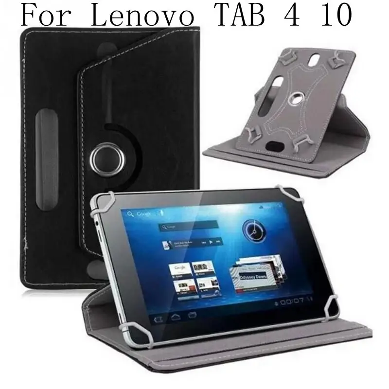 

Dormancy Function Smart Case For Lenovo TAB 4 10 TB-X304F TB-X304N TB-X304L 360 Rotation Flip PU Leather Cover Stand Case+gifts