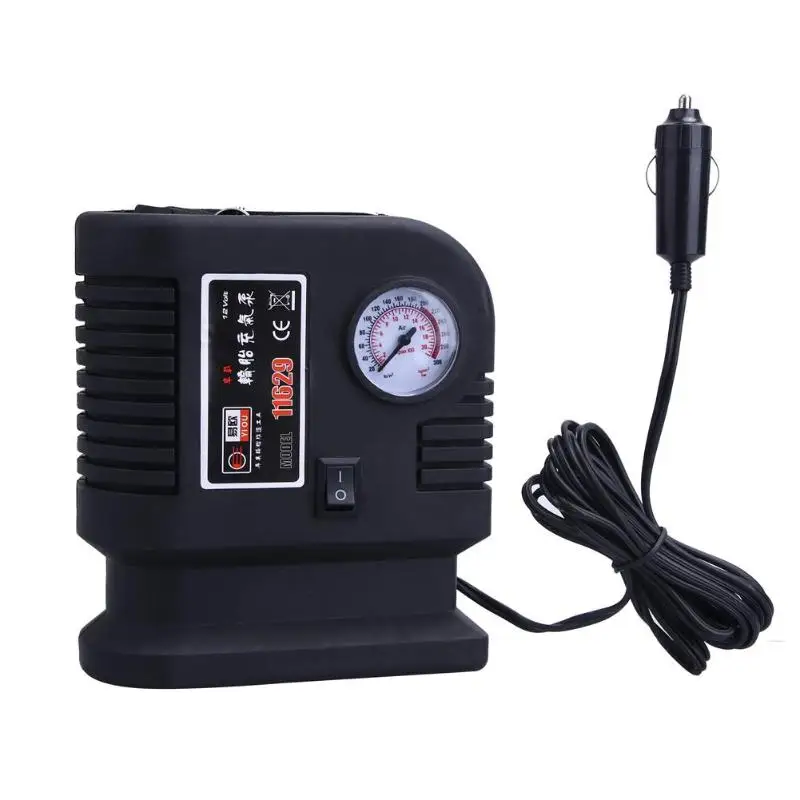 

Air Compressor Portable Pump 300PSI Auto Car SUV Tire 12V Volt + 3 Adapter