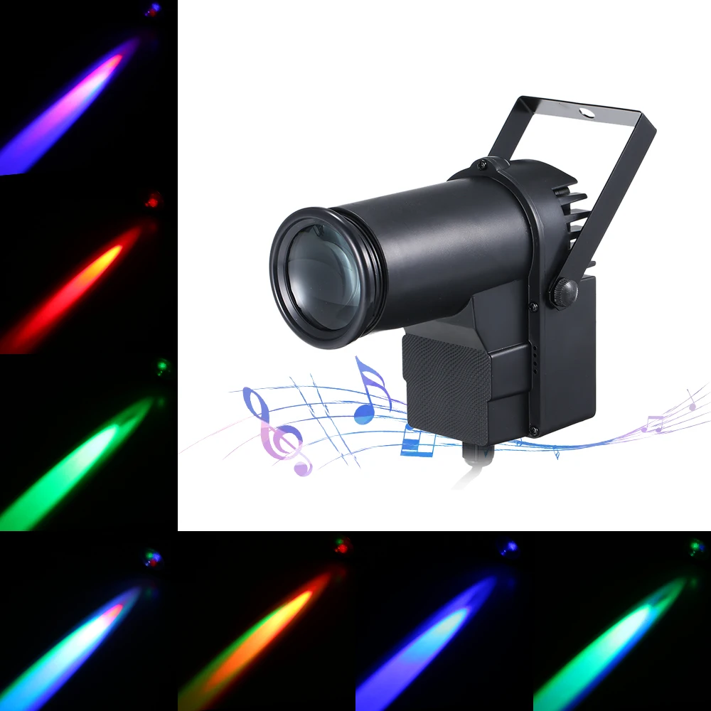 Вечеринка диско DJ 15 Вт RGB LED Мини точечная лампа для сцены осветительный прибор