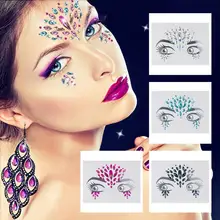 Музыкальный фестиваль, стразы для лица, стикер, смола, бровь, наклейка на лоб, ювелирные изделия, тату, наклейка для праздничных, вечерние, маскарадные
