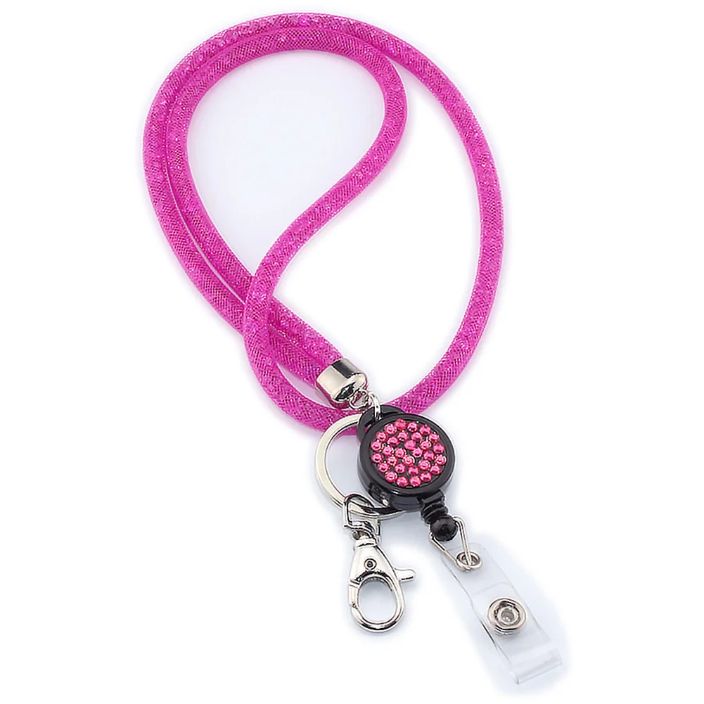 

Lanyard Necklace Strap Office Holder Mobile Phone Keychain Crystal Hanging Rope Universal Badges Lightweight Camera Mesh