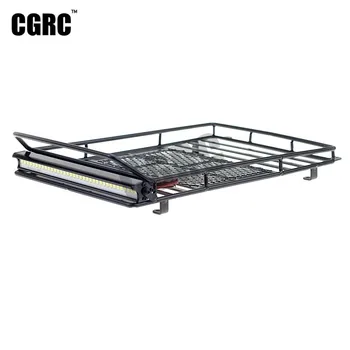 

Metal Welding Luggage Rack LED Spotlight For 1/10 RC Crawler Trx4 Bronco Cherokee Wrangler Axial Scx10 RC4WD CC01 TF2