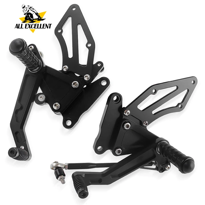 

Motocycle CNC Aluminum Adjustable Rearsets Rear Foot Peg Footrest Set For 2017-2018 BMW G310R