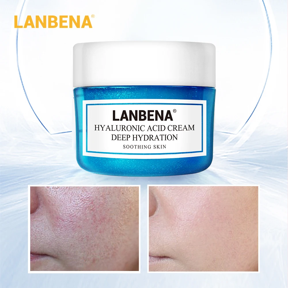 Buy 3 Get 1 Gift Lanbena Face Cream Whitening Cream Hyaluronic Acid Moisturizing Anti Wrinkle Anti Aging 3pcs+ Eye Cream