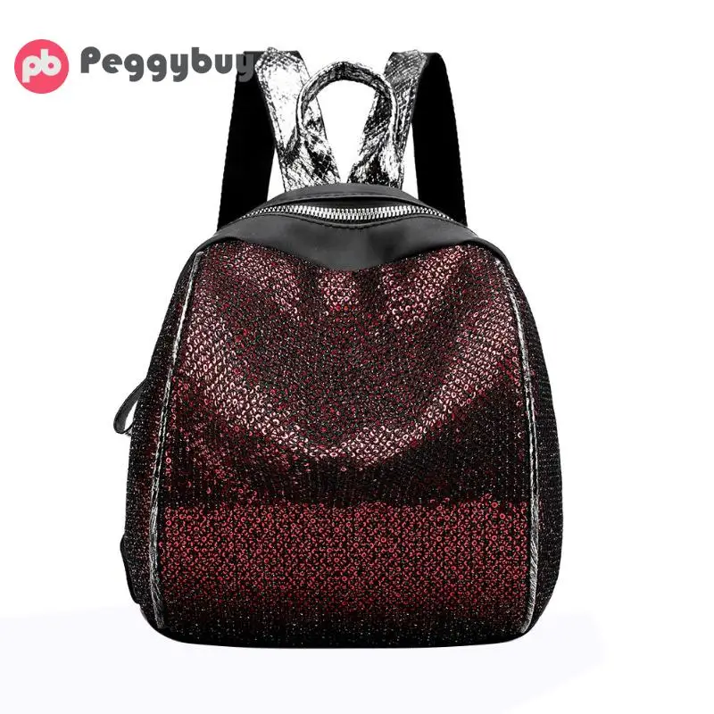 

Shining Sequins Backpack Women 2019 Sac a Main Small Travel Backpack Leisure Club Party Girls School Shoulder Bag Bolsa Feminina