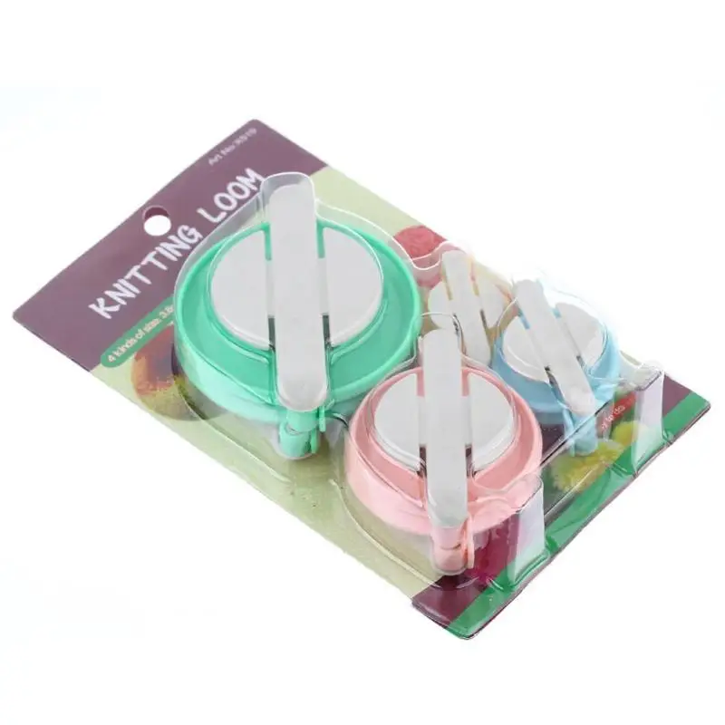 

1Box 4 Sizes Essential Pom Pom Maker Fluff Ball Weaver Needle Craft Knitting Wool Tool DIY Apparel Sewing Tools Random Color