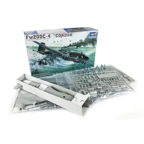 Trumpeter 02814 1/48 модель радиоуправляемого самолета с фокусом FW 200C 4 статическая
