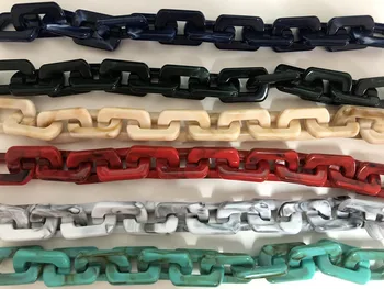 

New Pattern DIY Resin Ornaments Leopard Print Package Chain Woman Bag Chain Parts Ornaments Obag Handle Resin Bag Strap