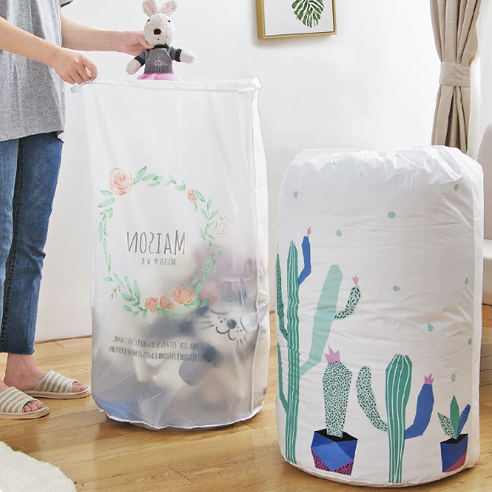 

1PC Kid's organizer storage bag Clothes Packaging Toy packing Bag Quilt Closet organizer Clothing bag For Pillow Blanket Bedding