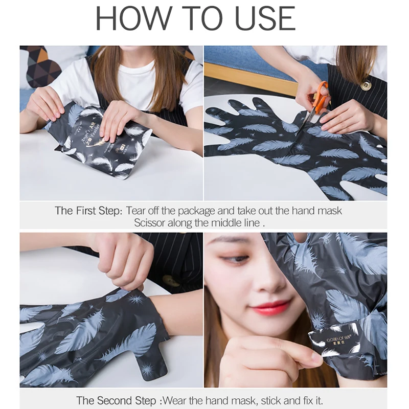 Volcanic mud Anti-Aging Moisturizing Hand Mask Exfoliating Smoothing Whitening Hand Spa Gloves Skin Care CLOTHES OF SKIN