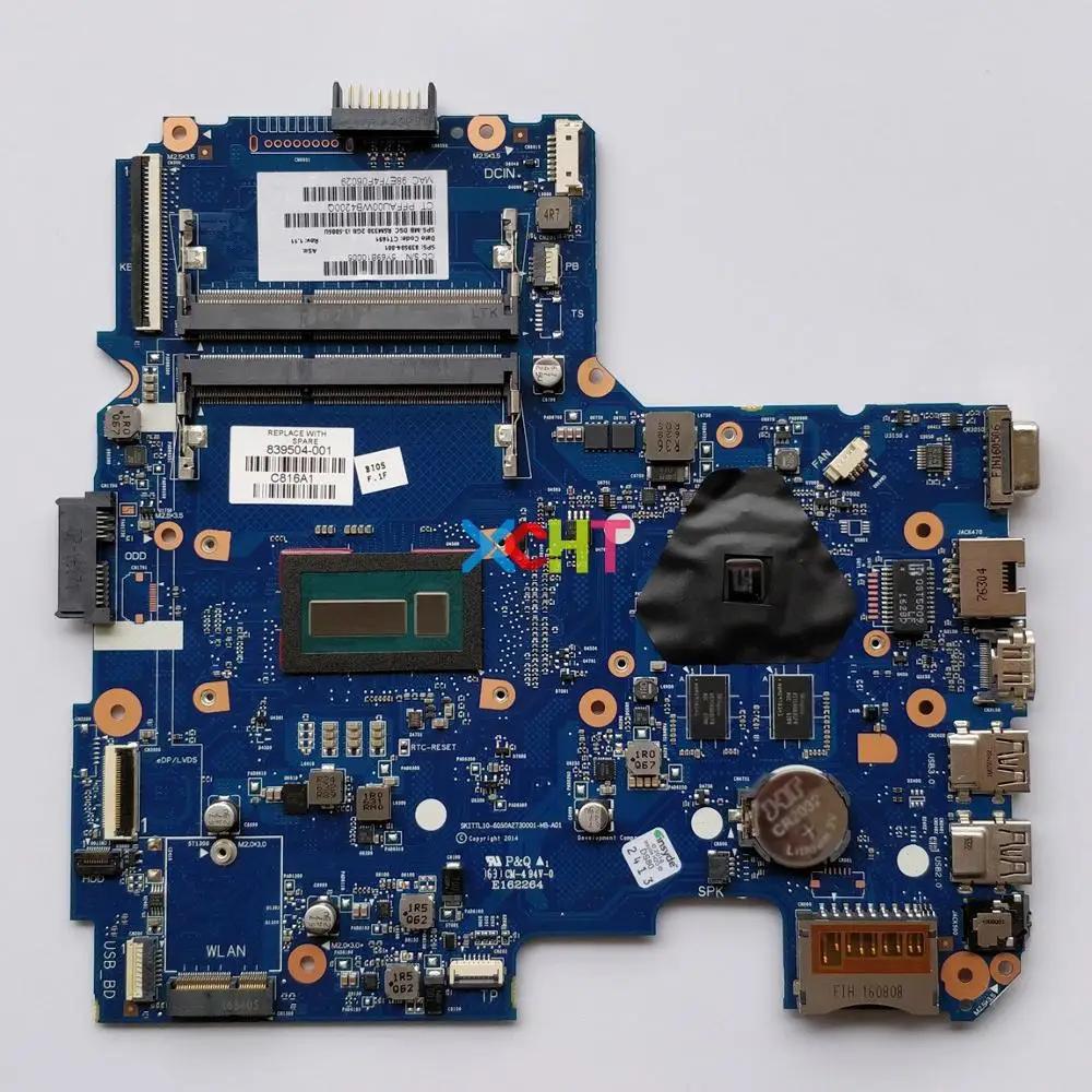 839504 001 601 w i3 5005U CPU 6050A2730001 MB A01 R5/M330 2G для HP 240 246 G4 материнская плата ноутбука