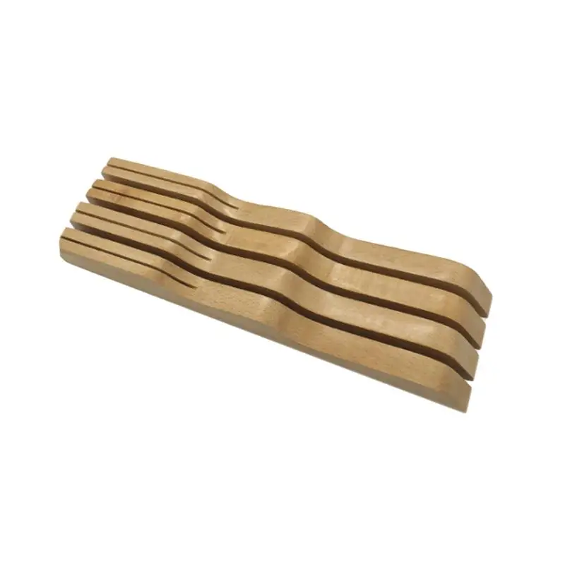 

Wooden Cutter Holder Durable Ecofriendly Premium Knife Storage Slots Knife Holder Drawer Insert for Kitchen