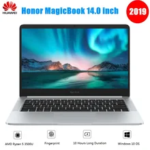 2019 화웨이 명예 magicbook 노트북 14 인치 리눅스 os amd ryzen 5 3500u 8 gb 256 gb/512 gb ssd radeon vega 8 지문 노트북(China)