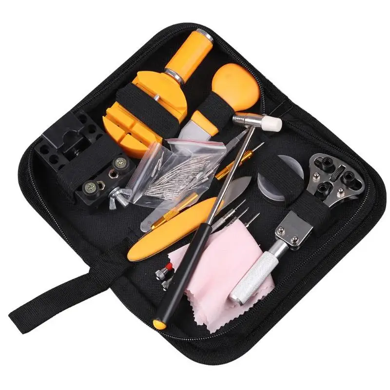 142Pcs Watch Tools Watch Opener Remover Spring Bar Repair Pry Screwdriver Clock Watch Repair Tool Kit Watchmaker Tools Parts