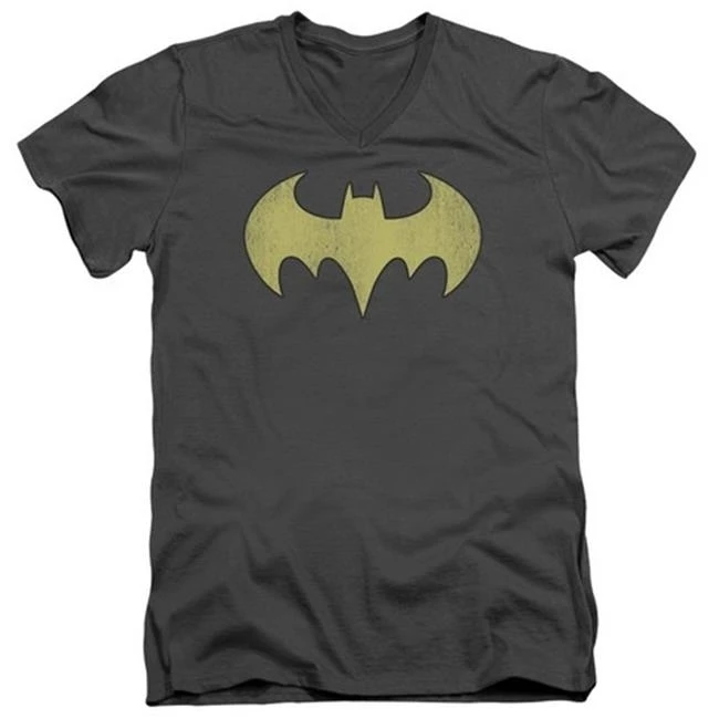 Trevco Dc Batgirl логотип проблемных короткий рукав взрослых 30 1 v образным Вырезом Tee