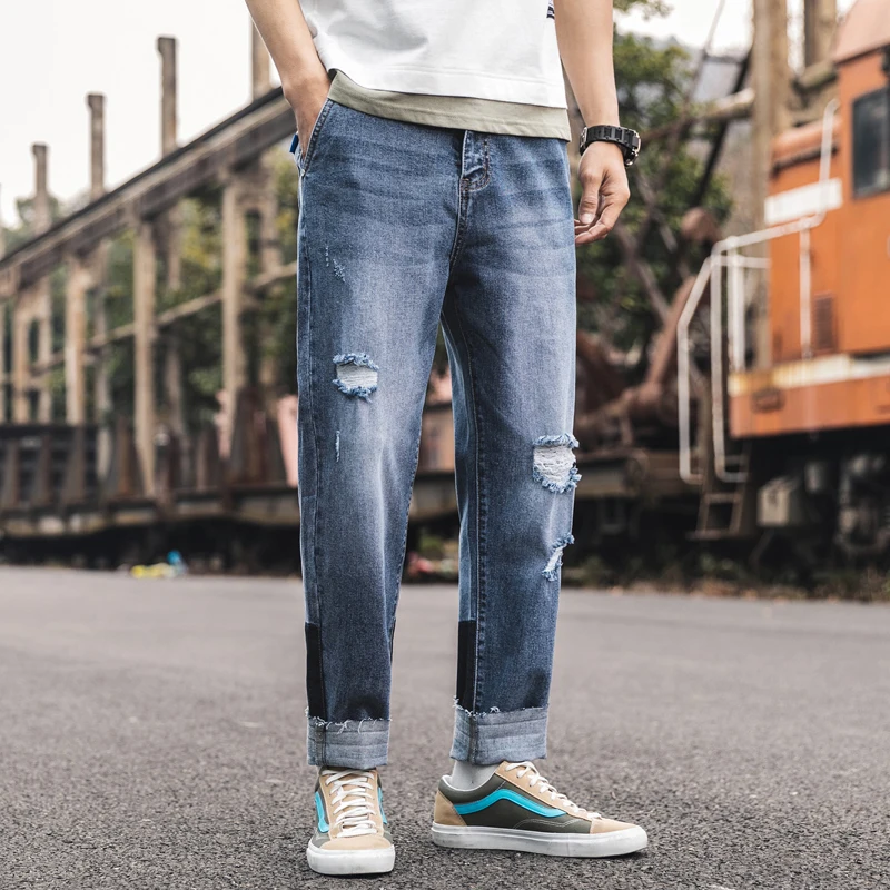 Spring New Jeans Men Fashion Retro 