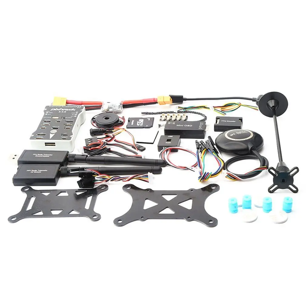 

Pixhawk PX4 PIX 2.4.8 500MW Flight Controller with Telemetry+M8N GPS+Mini OSD+PM+Safety Switch+Buzzer+PPM+I2C for RC Drone