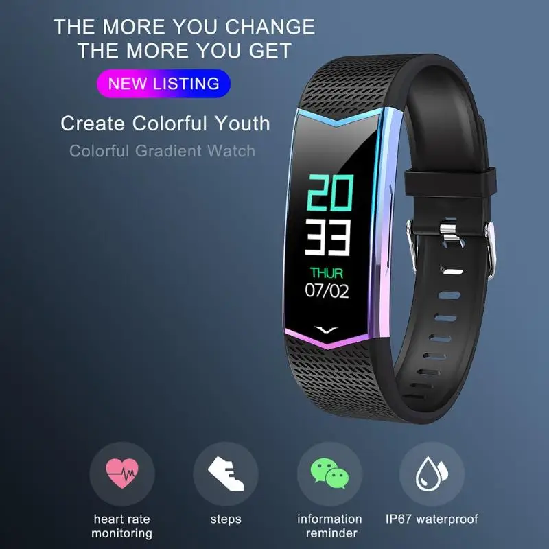 VODOOL YX8 0 96 дюймовый сенсорный экран Смарт браслет Bluetooth спортивный смарт