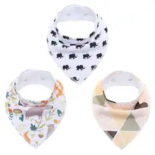 1 шт., милый слюнявчик для малышей, Регулируемый многоразовый слюнявчик для малышей, моющийся треугольные нагрудники с рисунком, детское полотенце-Слюнявчик