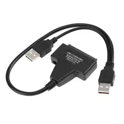 1 шт. прочный кабель SATA USB 2,0 на Sata адаптер для 2,5 дюймов/3,5 дюймов SSD жесткий диск конвертер кабель для ПК настольный ноутбук