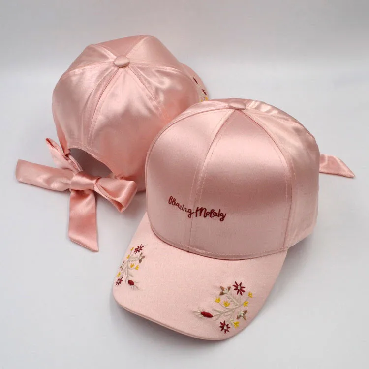 

Baseball Cap Spring and Autumn New Korean Embroidery Letter Hat sanpback Mercerized Cotton Bend Hat Bandage Cap