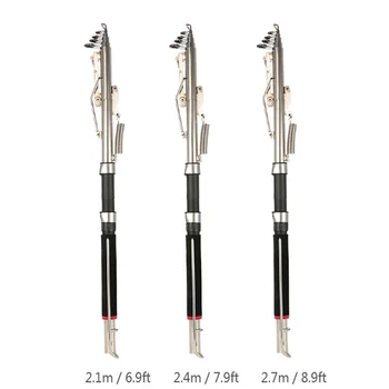 

OLOEY 2.1m 2.4m 2.7m Stainless Steel Automatic Fishing Rod Spinning Telescopic Automatic Spring Fishing Pole Sea River